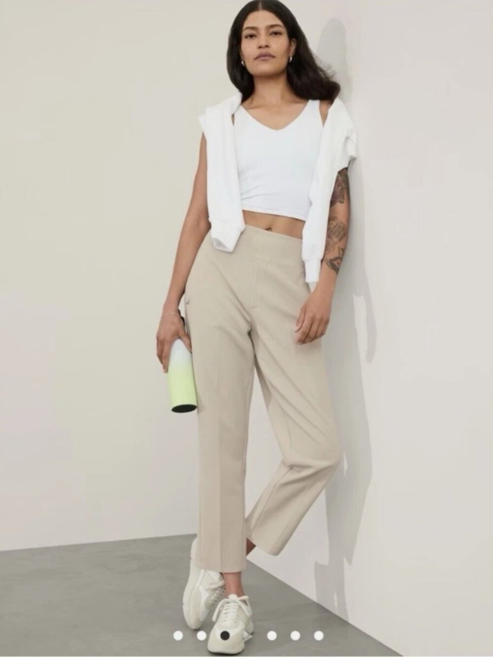 Athleta Endless High Rise Pant in Abalone Grey – Size 6